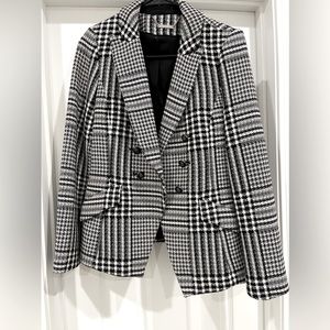 Black and white checkered blazer size 2 from White House black market